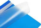 Папка-скоросшиватель Бюрократ -PS-K20BLU A4 прозрач.верх.лист карм.на лиц.стор. пластик синий 0.12/0.16
