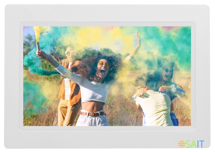 Фоторамка Digma 9" PF-932 IPS 1024x600 белый пластик ПДУ Видео