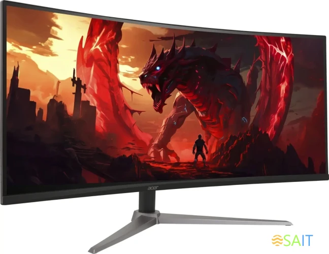 Монитор Acer 34" ED340CUS3bmiipx черный VA LED 1ms 21:9 HDMI M/M матовая 250cd 178гр/178гр 3440x1440 180Hz FreeSync Premium DP WQ HD 2K (1440p) 5.60кг