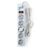 Фильтр-удлинитель Power Cube B 1.9 м 5 розеток (серый) 10А/2,2кВт Power Cube B (1.9 м, 5 розеток)