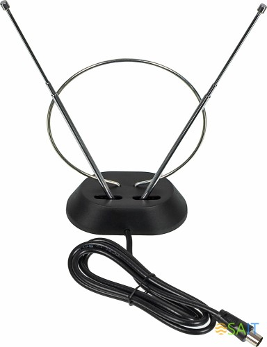 Антенна телевизионная BBK DA01 3дБ пассивная черный