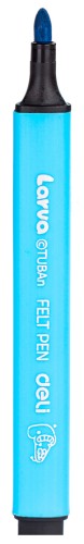 Фломастеры Deli EC153-12 Larva Вентилируемый 12цв. коробка с европодвесом
