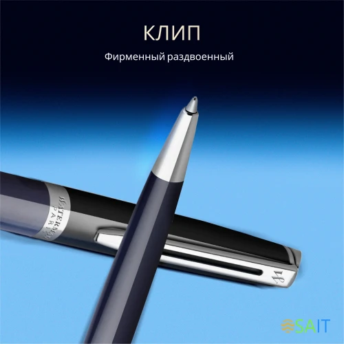 Ручка шариков. Waterman Hemisphere Colour Blocking (2202850) черн/синий M син. черн. подар.кор.