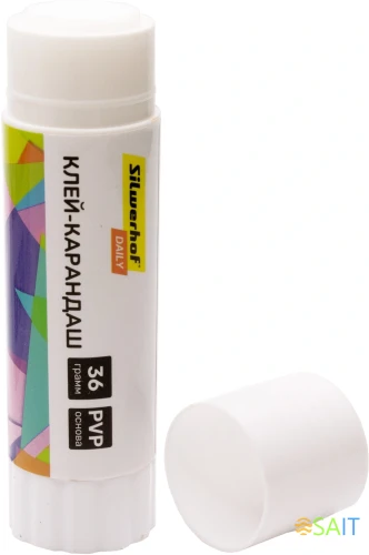 Клей-карандаш Silwerhof Daily 36гр ПВП дисплей картонный