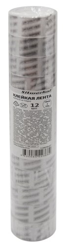 Клейкая лента канцелярская Silwerhof 481070 прозрачная шир.19мм дл.10м 35мкр полипропилен спайка