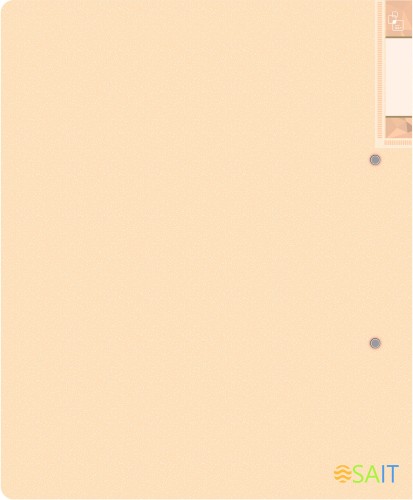 Папка на 2-х D-кольцах Бюрократ Gems GEM0812/2RCREAM A4 пластик 0.7мм кор.32мм торц.карм с бум. встав кремовый жемчуг