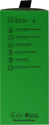 Микрофон проводной Razer Seiren V2 X 1.8м черный