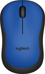 Мышь Logitech Silent M220 синий оптическая 1000dpi silent беспров. USB 2but (910-004879)