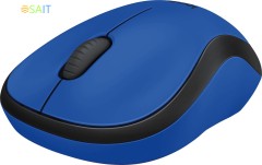 Мышь Logitech Silent M220 синий оптическая 1000dpi silent беспров. USB 2but (910-004879)