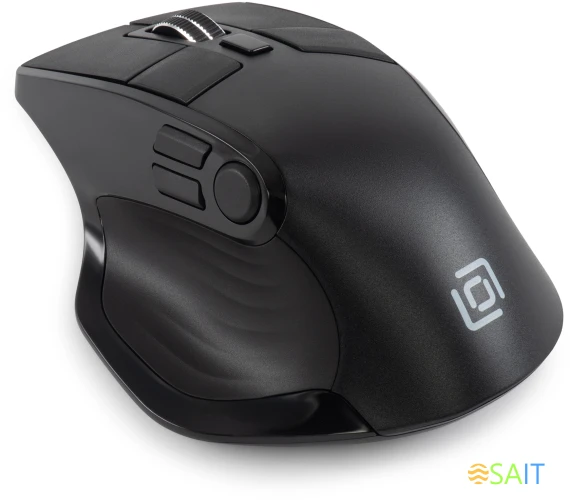Мышь Оклик 502MW черный оптическая 2400dpi silent беспров. BT/Radio USB для ноутбука 9but (1978678)