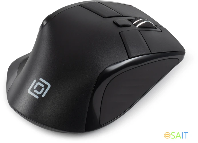 Мышь Оклик 502MW черный оптическая 2400dpi silent беспров. BT/Radio USB для ноутбука 9but (1978678)