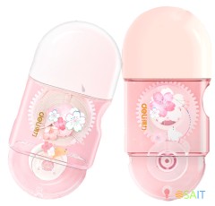 Лента коррект. Deli 71540 8мх5мм ассорти корпус белый блистер