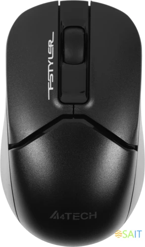 Мышь A4Tech Fstyler FB12 черный оптическая 1200dpi беспров. BT/Radio USB 3but (FB12 BLACK)