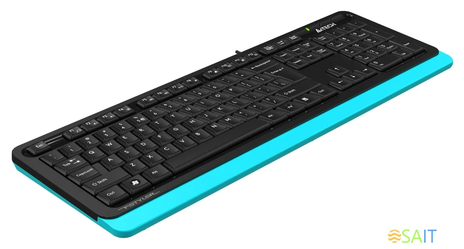 Клавиатура A4Tech Fstyler FKS10 черный/синий USB (FKS10 BLUE)