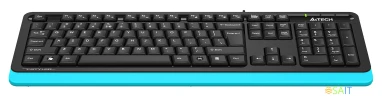 Клавиатура A4Tech Fstyler FKS10 черный/синий USB (FKS10 BLUE)