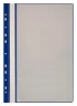 Папка-скоросшиватель Бюрократ -PS10BLUE A4 10 вкладышей боков.перф. пластик синий 0.12/0.16
