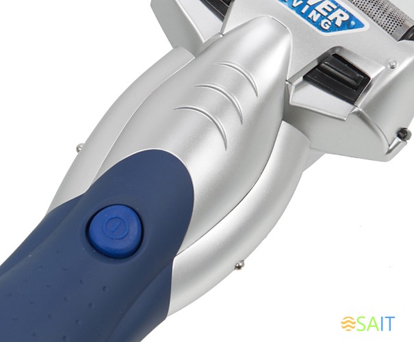 Бритва сетчатая Panasonic ES-SL41-S520 реж.эл.:3 питан.:аккум. серебристый/синий