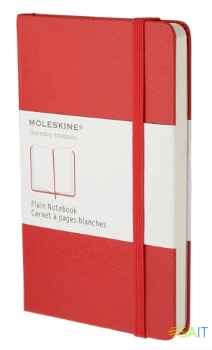 Блокнот Moleskine CLASSIC QP012R Pocket 90x140мм 192стр. нелинованный твердая обложка красный