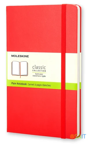 Блокнот Moleskine CLASSIC QP012R Pocket 90x140мм 192стр. нелинованный твердая обложка красный