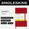 Блокнот Moleskine CLASSIC QP012R Pocket 90x140мм 192стр. нелинованный твердая обложка красный
