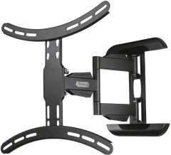 Кронштейн для телевизора Hama Fullmotion H-118619 черный 32"-65" макс.35кг настенный поворот и наклон