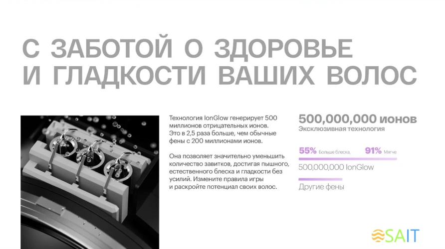 Фен Itel IHD-73 1300Вт серый