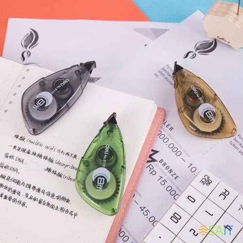 Лента коррект. Deli E8110 8мх5мм ассорти корпус белый блистер