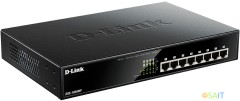 Коммутатор D-Link DGS-1008MP/B1A 8x1Гбит/с 8PoE+ 125W неуправляемый