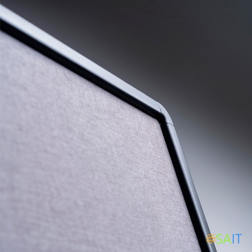 Доска стеклянная Deli 50060 146.4х102.6см алюминиевая рама стекло на роликах