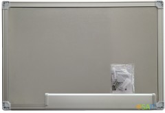 Доска магнитно-маркерная Silwerhof белый 90x120см алюминиевая рама лоток для аксессуаров