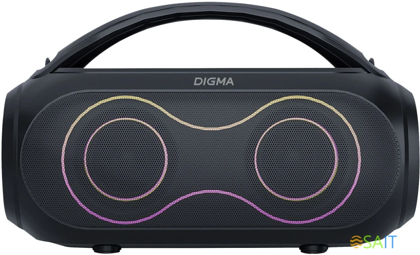 Колонка порт. Digma D-PS1532 черный 60W 2.0 BT 10м 3600mAh (PS1532B)