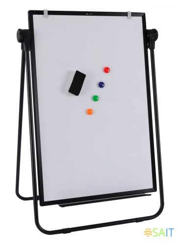 Флипчарт Deli E7886 магнитно-маркерная лак 60x90см на подставке белый с аксессуарами