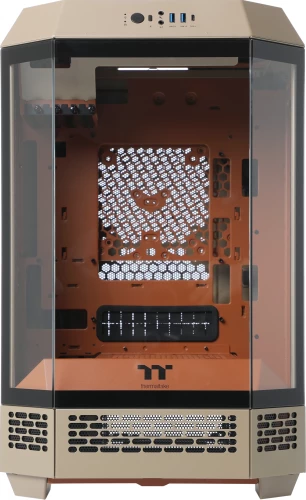 Корпус Thermaltake The Tower 300 Gravel Send коричневый без БП mATX 8x120mm 6x140mm 2xUSB3.0 audio bott PSU