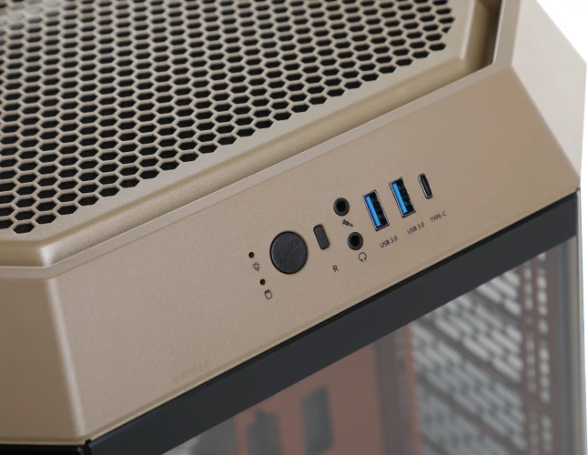 Корпус Thermaltake The Tower 300 Gravel Send коричневый без БП mATX 8x120mm 6x140mm 2xUSB3.0 audio bott PSU