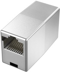 Адаптер Hama H-200326 серебристый RJ-45 (f)-RJ-45 (f) (00200326)