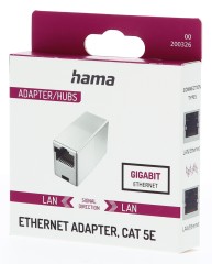 Адаптер Hama H-200326 серебристый RJ-45 (f)-RJ-45 (f) (00200326)