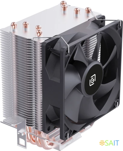 Устройство охлаждения(кулер) Оклик OG-CPC130-1 90x90x25mm Soc-AM5/AM4/1200/1700/1851 черный 3-pin 18-23dB Al+Cu 130W 453gr Ret