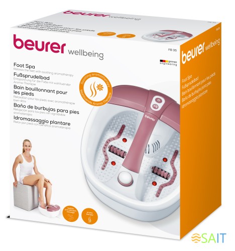 Гидромассажная ванночка для ног Beurer FB35 140Вт белый (637.05)