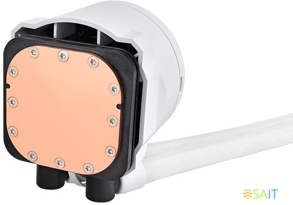 Система водяного охлаждения Thermaltake TH240 V2 Ultra Snow ARGB Soc-AM5/AM4/1200/1700/1851 белый 4-pin 25.8dB Al+Cu LCD Ret (CL-W404-PL12SW-A)