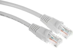 Патч-корд Buro UTP 4 пары cat.5E CCA molded 1м серый RJ-45 (m)-RJ-45 (m) (UTP-5E-1M-G)