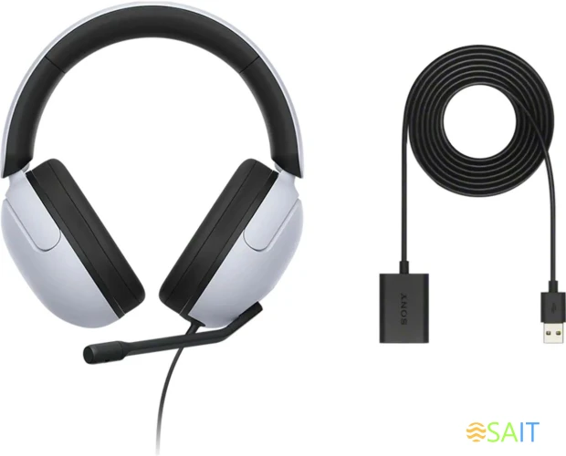 Гарнитура накладные Sony INZONE H3 1.2м белый/черный проводные оголовье (MDRG300/W)