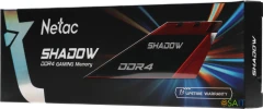 Память DDR4 8GB 3200MHz Netac NTSDD4P32SP-08R Shadow RTL Gaming PC4-25600 CL16 DIMM 288-pin 1.35В с радиатором Ret
