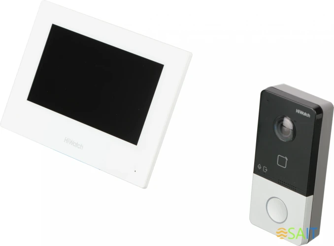 Комплект домофона HiWatch DS-D100IKWF(B) белый