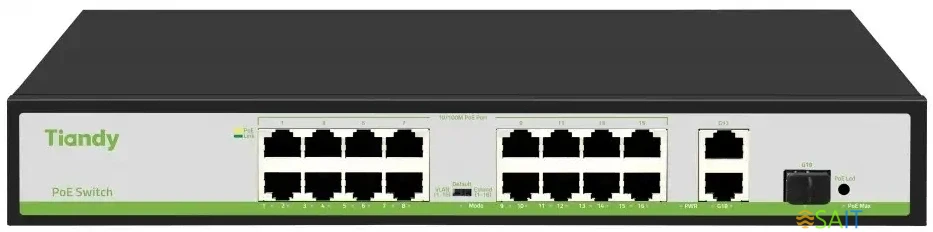 Коммутатор Tiandy TC-P3S019 H/1621/AT/180
