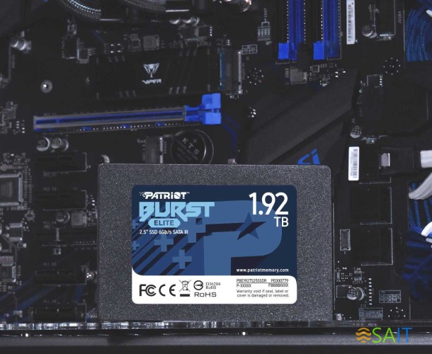 Накопитель SSD Patriot SATA-III 1.92TB PBE192TS25SSDR Burst Elite 2.5"