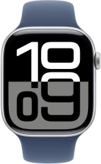 Смарт-часы Apple Watch SE 2024 A2723 44мм OLED корп.серебристый Sport Band рем.синий разм.брасл.:160-210мм (MXER3LL/A)