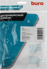 Кабель Buro USB A(m) USB B(m) 1.8м (USB2.0-AM/BM-Trans) прозрачный
