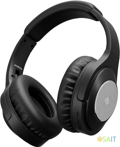 Гарнитура накладные Digma BT-20 ANC черный беспроводные bluetooth оголовье (BT20)