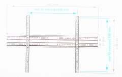 Кронштейн для телевизора Arm Media PLASMA-1 new черный 32"-90" макс.55кг настенный фиксированный