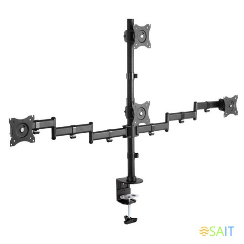 Кронштейн для мониторов Arm Media LCD-T16 черный 15"-32" макс.40кг настольный поворот и наклон верт.перемещ.